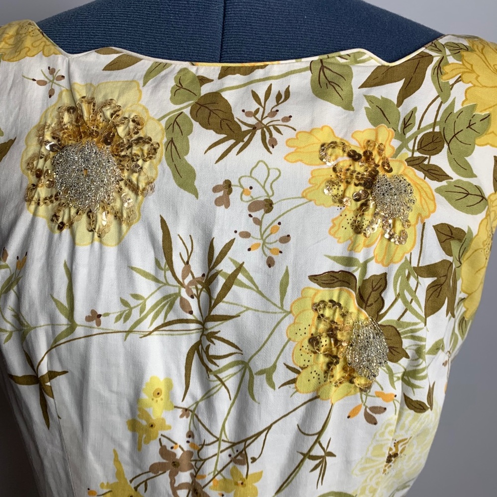 RARE 50s vintage marigold dress - Picture 2 of 11